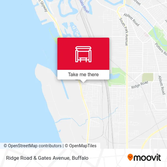Ridge Road & Gates Avenue map