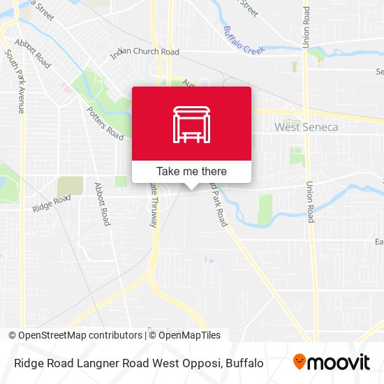 Mapa de Ridge Road Langner Road West Opposi