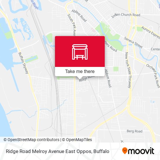 Ridge Road Melroy Avenue East Oppos map