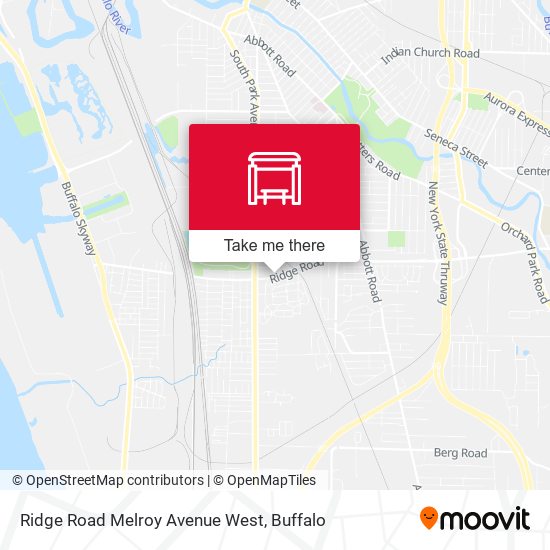 Mapa de Ridge Road Melroy Avenue West