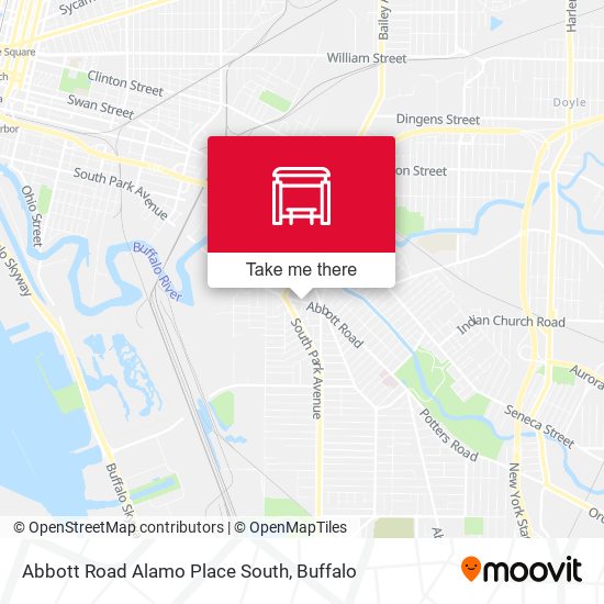 Abbott Road Alamo Place South map