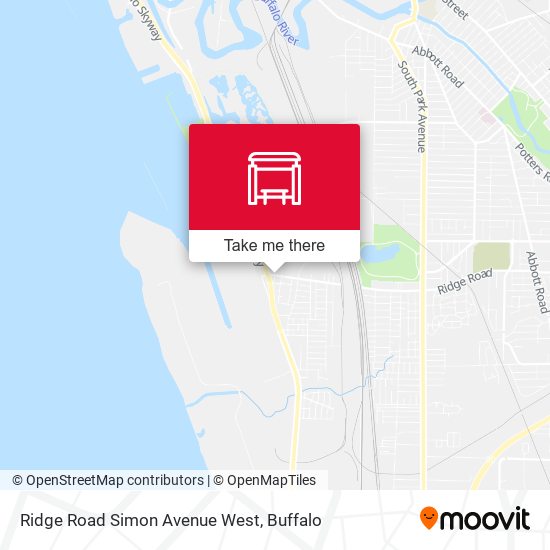 Mapa de Ridge Road Simon Avenue West