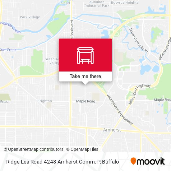 Ridge Lea Road 4248 Amherst Comm. P map