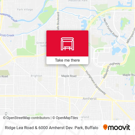 Ridge Lea Road & 6000 Amherst Dev. Park map