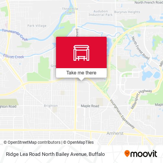 Mapa de Ridge Lea Road North Bailey Avenue