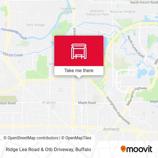 Ridge Lea Road & Otb Driveway map