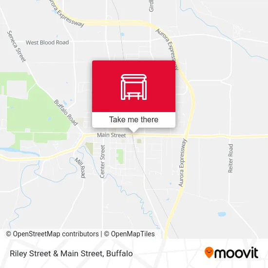 Riley Street & Main Street map