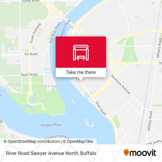 River Road Sawyer Avenue North map