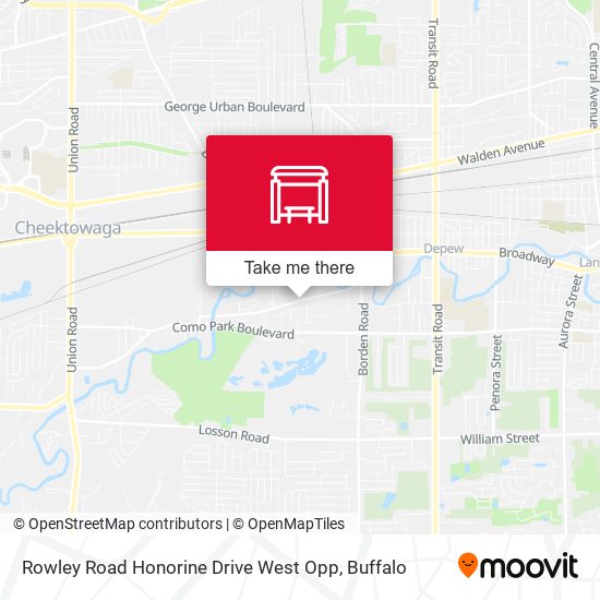 Rowley Road Honorine Drive West Opp map