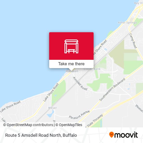 Route 5 Amsdell Road North map