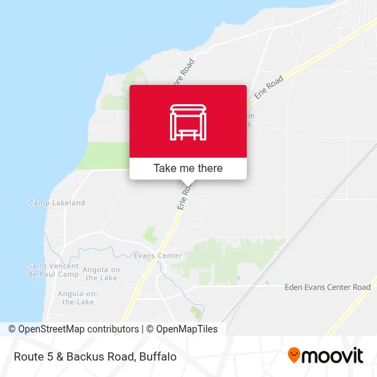 Route 5 & Backus Road map