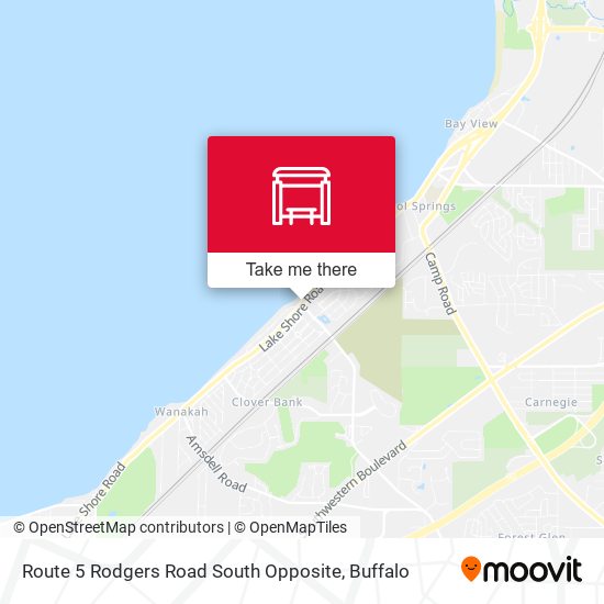 Route 5 Rodgers Road South Opposite map
