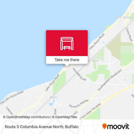 Mapa de Route 5 Columbia Avenue North