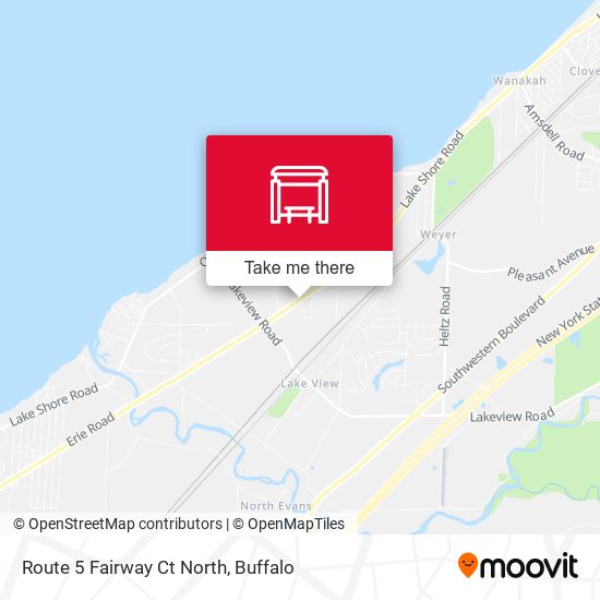 Route 5 Fairway Ct North map