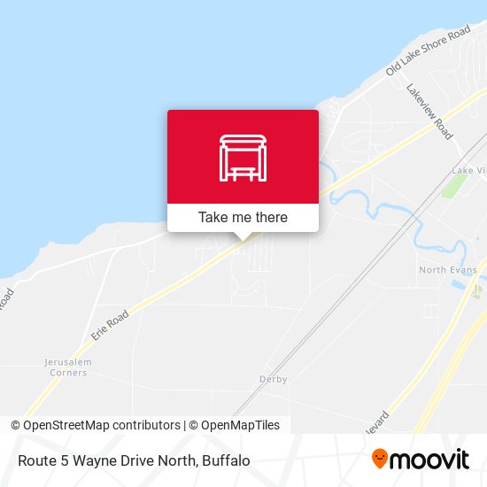 Route 5 Wayne Drive North map