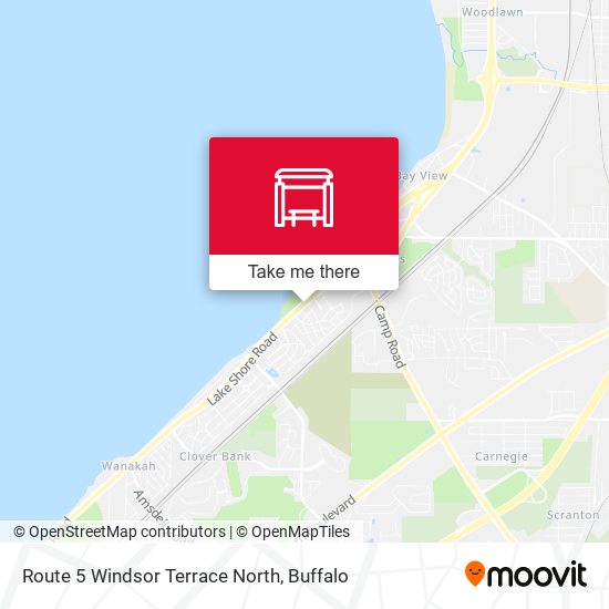 Route 5 Windsor Terrace North map