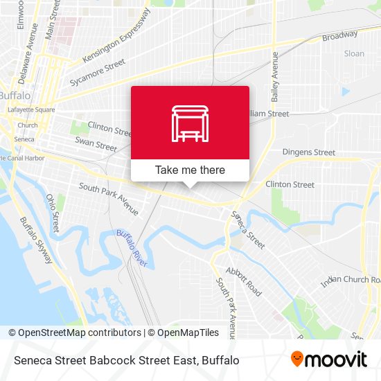 Seneca Street Babcock Street East map