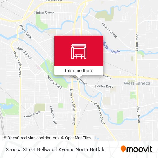 Mapa de Seneca Street Bellwood Avenue North