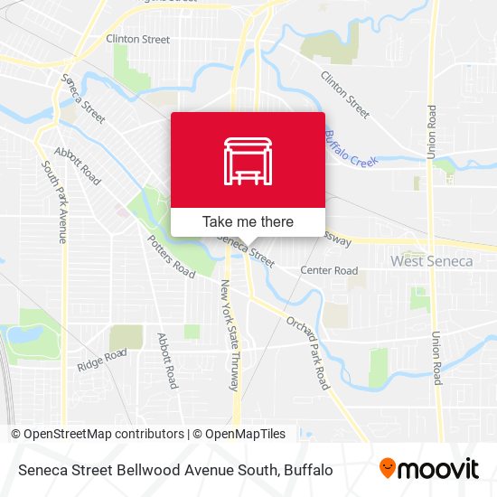 Seneca Street Bellwood Avenue South map
