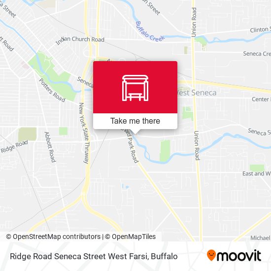Ridge Road Seneca Street West Farsi map