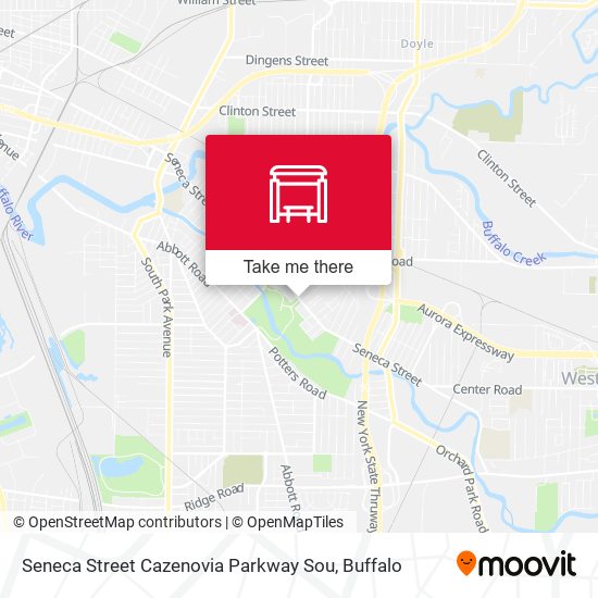 Seneca Street Cazenovia Parkway Sou map