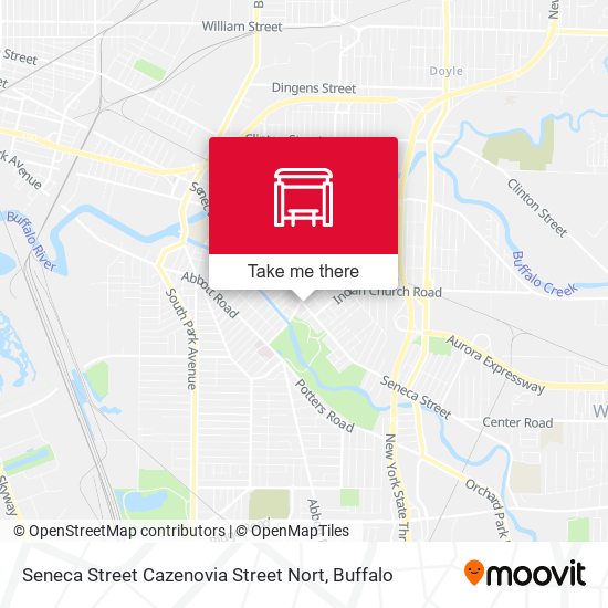 Mapa de Seneca Street Cazenovia Street Nort