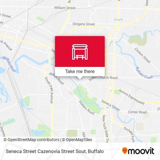 Seneca Street Cazenovia Street Sout map
