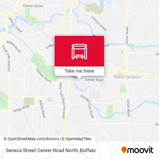 Seneca Street Center Road North map