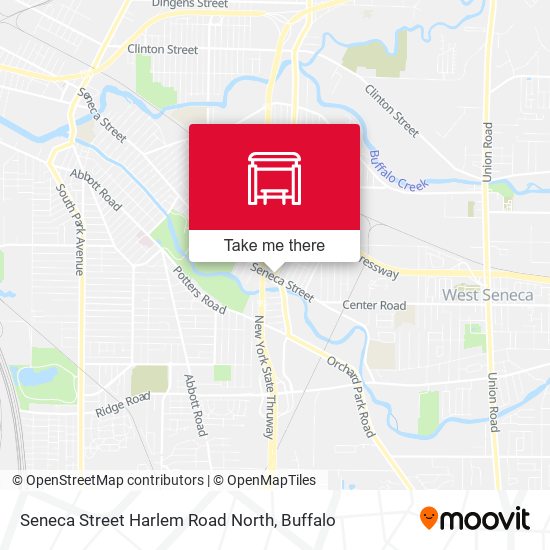 Seneca Street Harlem Road North map