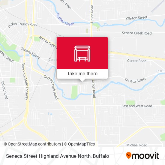Mapa de Seneca Street Highland Avenue North