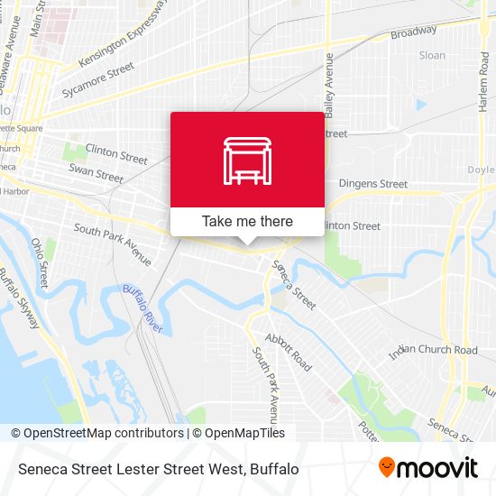 Seneca Street Lester Street West map