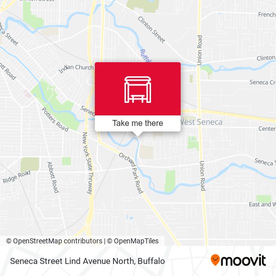 Seneca Street Lind Avenue North map