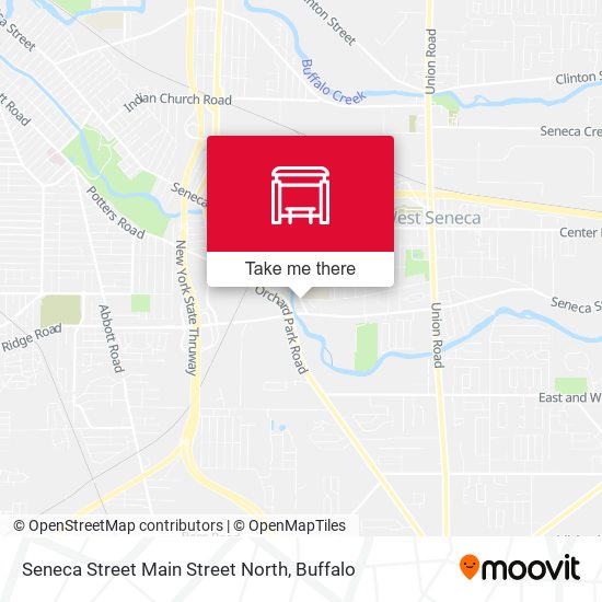 Seneca Street Main Street North map
