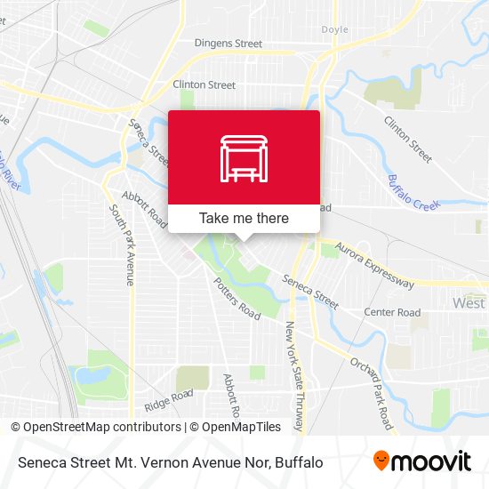 Seneca Street Mt. Vernon Avenue Nor map