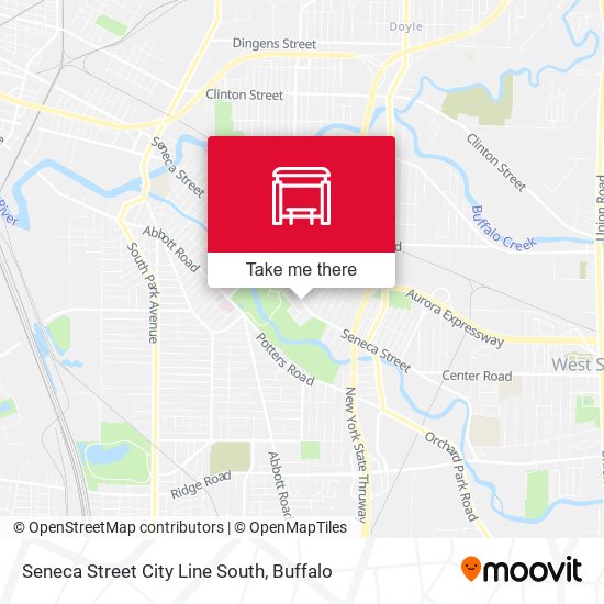 Seneca Street City Line South map
