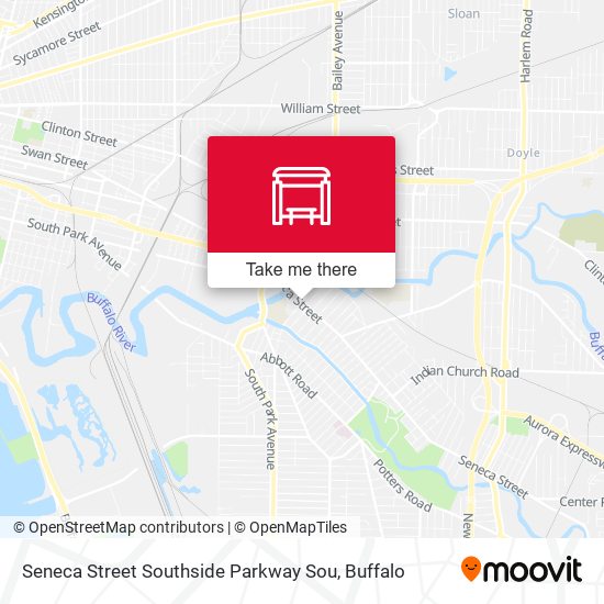 Seneca Street Southside Parkway Sou map