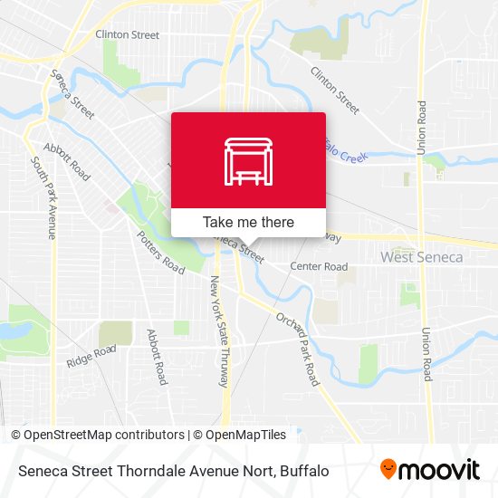 Mapa de Seneca Street Thorndale Avenue Nort