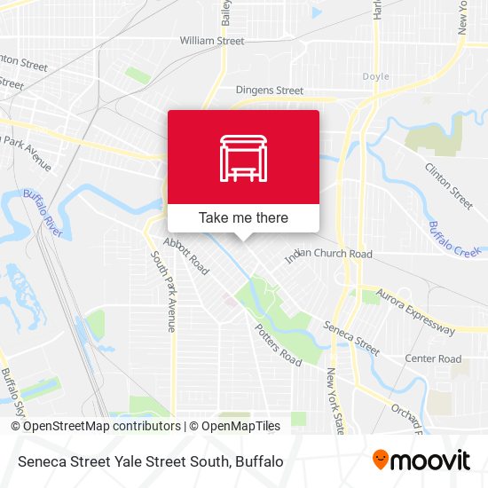 Mapa de Seneca Street Yale Street South