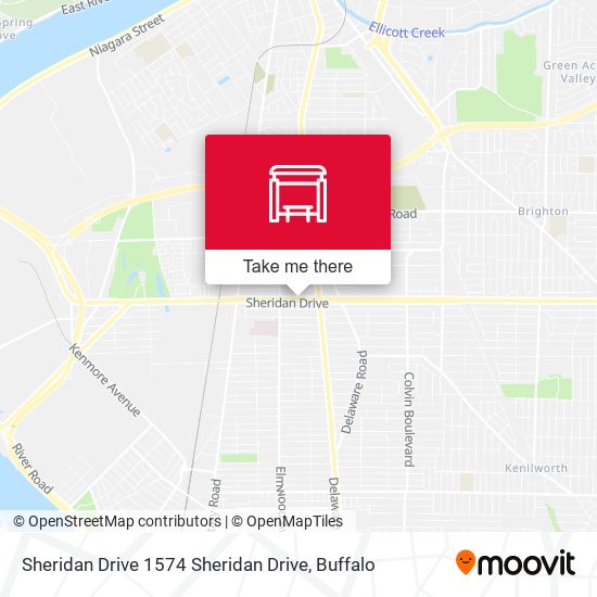 Mapa de Sheridan Drive 1574 Sheridan Drive