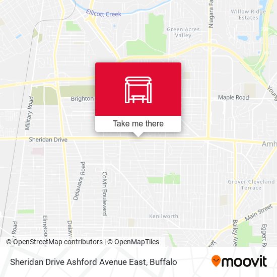 Sheridan Drive Ashford Avenue East map