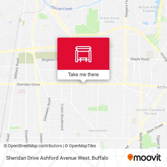 Sheridan Drive Ashford Avenue West map