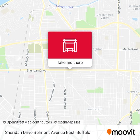 Sheridan Drive Belmont Avenue East map