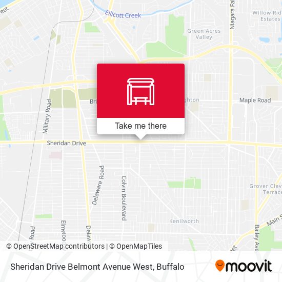 Sheridan Drive Belmont Avenue West map