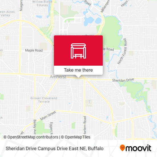 Mapa de Sheridan Drive Campus Drive East NE