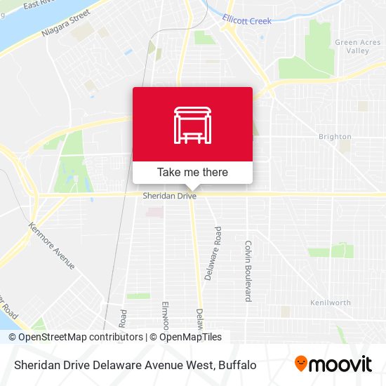Mapa de Sheridan Drive Delaware Avenue West