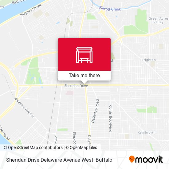 Sheridan Drive Delaware Avenue West map