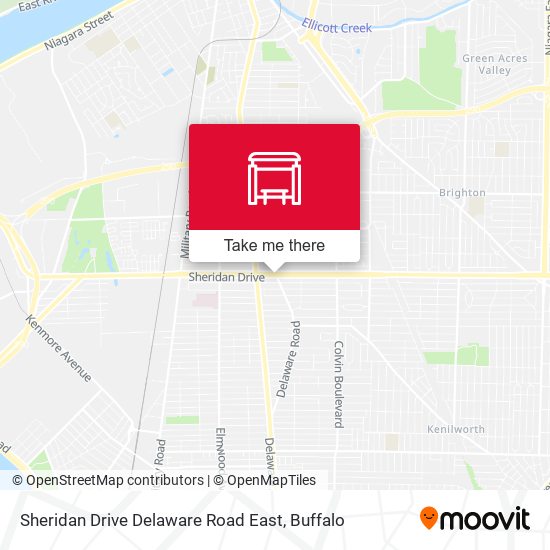 Mapa de Sheridan Drive Delaware Road East