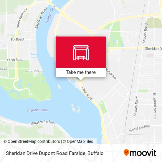 Mapa de Sheridan Drive Dupont Road Farside