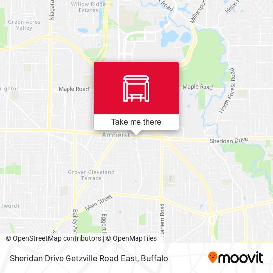 Sheridan Drive Getzville Road East map