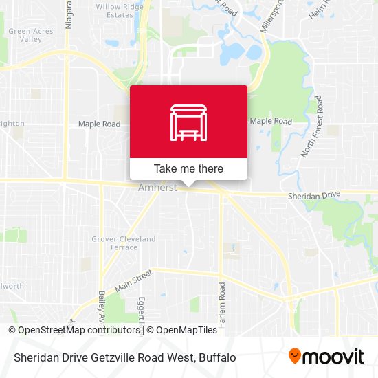 Sheridan Drive Getzville Road West map